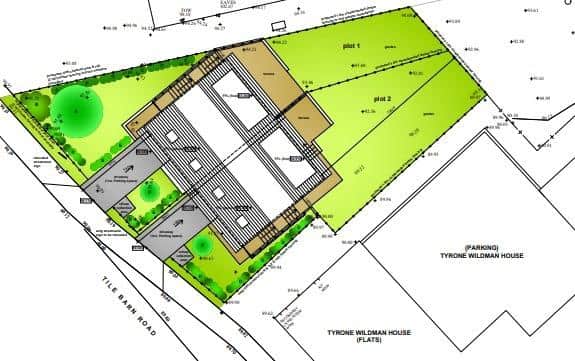 Proposed layout of the new Hastings homes