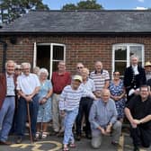 The High Sheriff of West Sussex Gary Shipton with volunteers of Tillington Local Care outside the village hall.