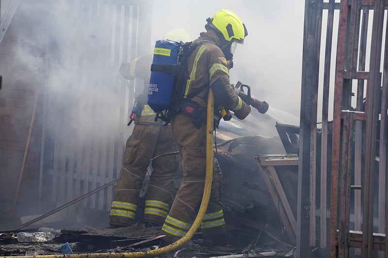 Eastbourne fire: Multiple crews called to incident as thick black smoke ...