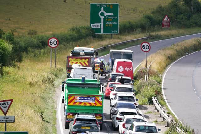 The AA said the incident occurred on the A24 Findon Bypass Southbound between A283 The Pike and A280 Long Furlong at 10.25am this [July 11] morning.
⁩