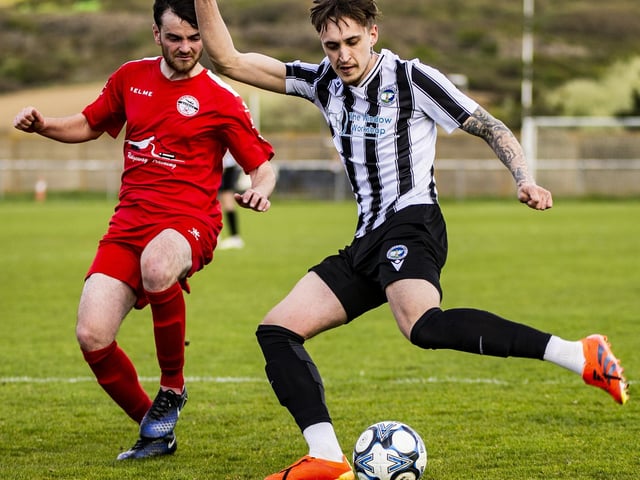 Action from Peacehaven and Telscombe v Crawley Down Gatwick