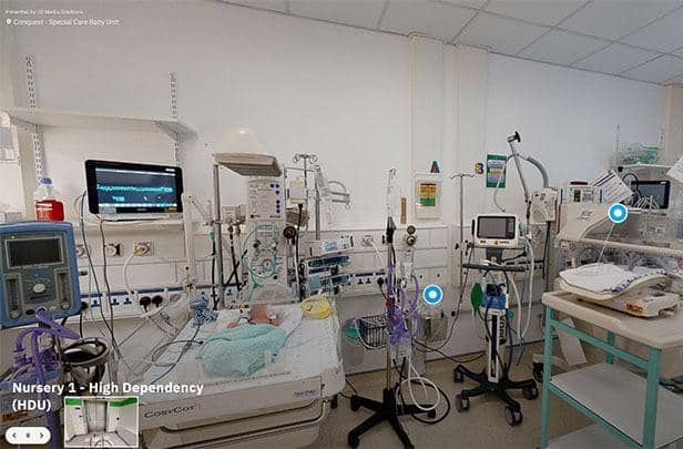 Virtual tours of the 13 neonatal units in Kent, Surrey and Sussex, including the Special Care Baby Unit at Conquest Hospital, were launched on World Prematurity Day, November 17. Picture: Conquest Hospital