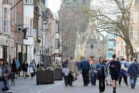 A view looking towards the Market Cross along East Street, Chichester. Picture taken by Kate Shemilt for Sussex World.