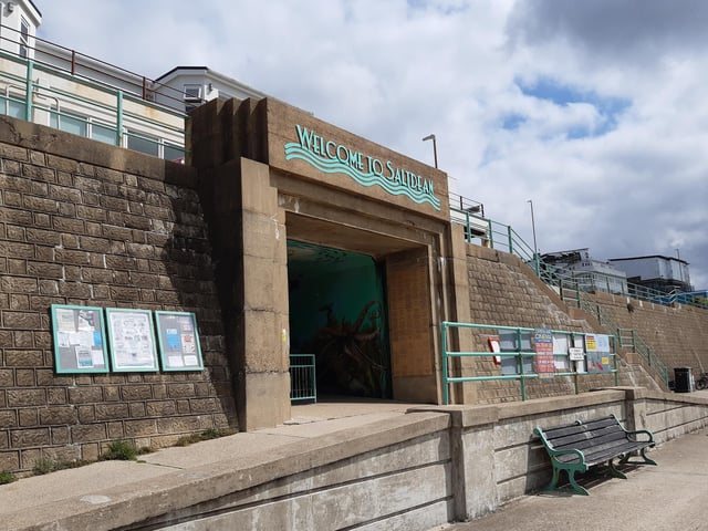 The Welcome to Saltdean tunnel takes you through to the lido