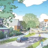 Plans for the redevelopment of the Ford Airfield site have prompted disagreement amid an unexpected name change. Photo: Vistry Group