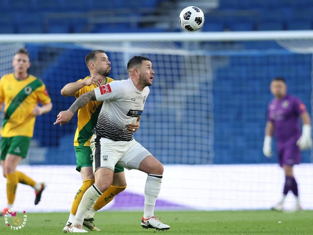 James Hammond’s majestic 95th minute free-kick clinched Horsham FC’s first league and Sussex Transport Senior Cup double in the club’s history.