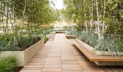 These images have inspired the landscape design of the first-floor courtyard