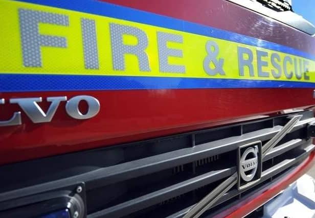 There has been a report of a ar fire near Hove this morning (Good Friday, March 29)