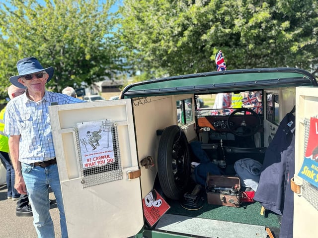 Chris Joyce, who lovingly restored this GPO vehicle