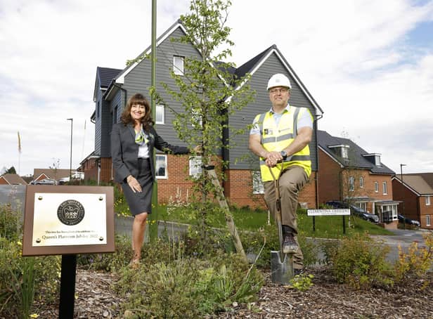 Housebuilder Barratt David Wilson Homes has planted 30 new trees at Wychwood Park in Haywards Heath