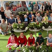 Some 33 groups and individuals provided hanging baskets for the Queen's Platinum Jubilee at The Orchards in Haywards Heath