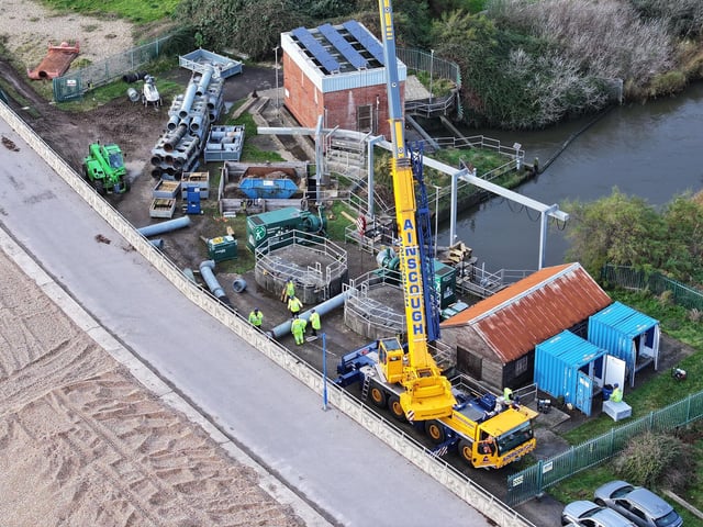 Environmental Agency have been deployed to relieve severe flooding in Bognor Regis. Photo: Eddie Mitchell.