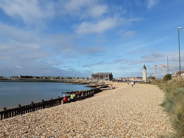 Amazing, stunning, emotional - the large crowd that stood on Kingston Beach to watch the world’s last seagoing paddle steamer make its inaugural visit to Shoreham was visibly moved by the sight of the Waverley making its way in and out of the harbour on Wednesday, September 13.