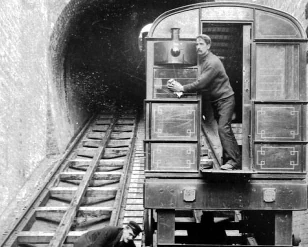 Cleaning a carriage before WW1