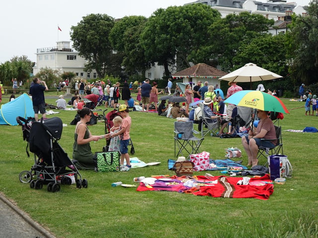 Fun and games in Denton Gardens at the community picnic