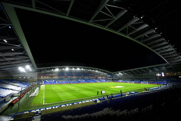 The Amex Stadium, the home of Brighton and Hove Albion. (Photo by Mike Hewitt/Getty Images)