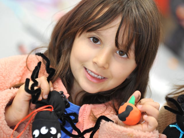 Halloween Craft Sessions were available to sixty children at the Creative Community Hub in Church Walk on Wednesday 28th October. HR26102801 Pic Hollie Robards/Iconic Media Group