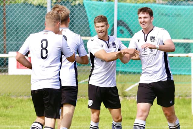 Bexhill celebrate against North Greenford | Picture by Joe Knight
