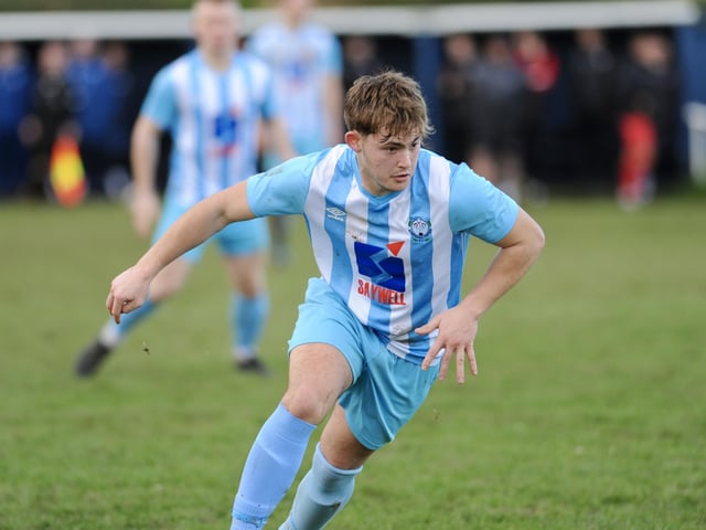 Action from Worthing United's 2-2 draw with Wick in the SCFL Division 1