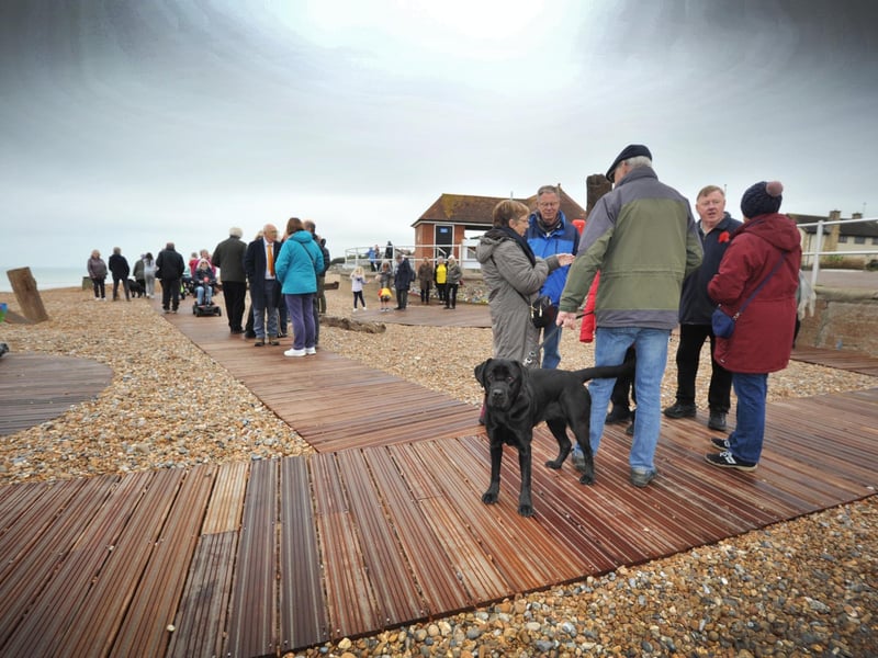 The soft opening of Bexhill Beach Garden on November 9 2024.