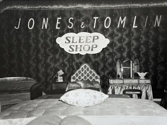 A store display in the late 1950s