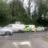 A reader sent in a photo of a police incident on the A267 near Mayfield at about 12.30pm/1pm on Tuesday, May 21