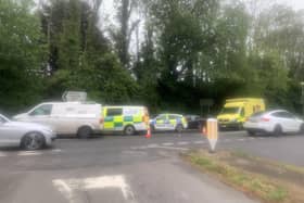 A reader sent in a photo of a police incident on the A267 near Mayfield at about 12.30pm/1pm on Tuesday, May 21