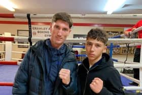 Max Davie and Archie Minter. Picture: Crawley Boxing Club