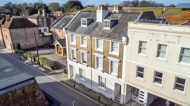 An elegant townhouse well within the city walls. Picture: Strutt and Parker.