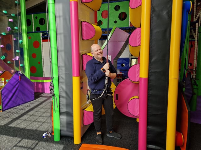 Team leader Arron Weedall gets ready to take on Crunched