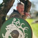 Gav Collins, the ‘Strolling Saxon’, from Heathfield, is walking 210 miles from Chichester to Rye. Photo: The Strolling Saxon