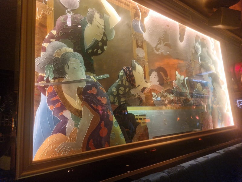 Interior artwork at the Ivy Asia