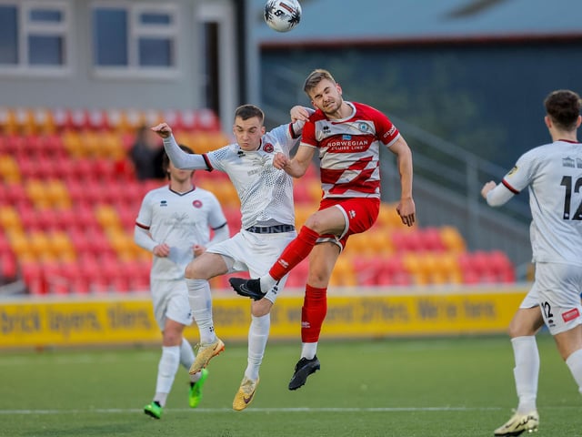 Action from Eastbourne Borough's 0-0 draw at Truro City