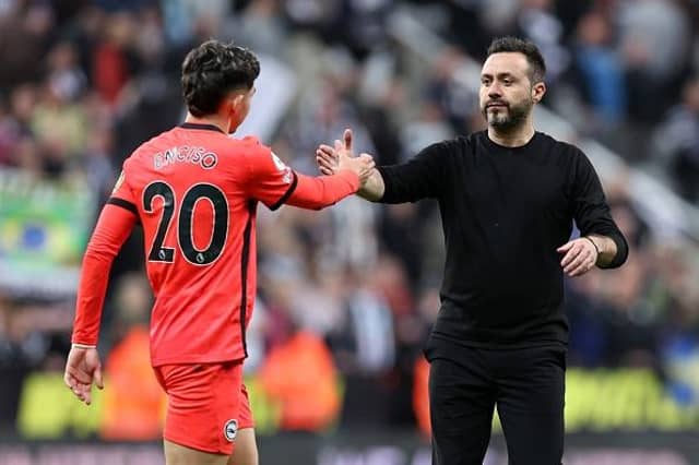 Brighton and Hove Albion head coach Roberto De Zerbi is gunning for Europe next season