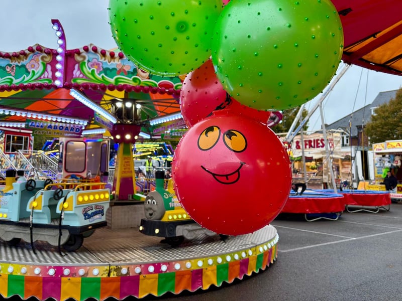 Chichester’s annual Sloe Fair returned to Northgate car park on Tuesday (October 20), bringing a colourful collection of funfair rides to the city.