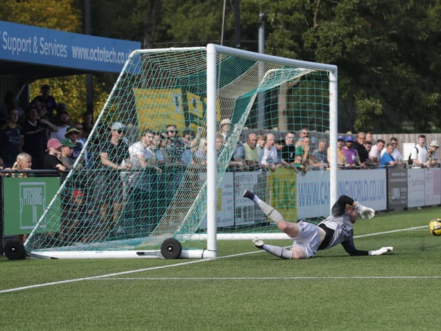 Action from Horsham's win over Cheshunt in the Isthmian premier division
