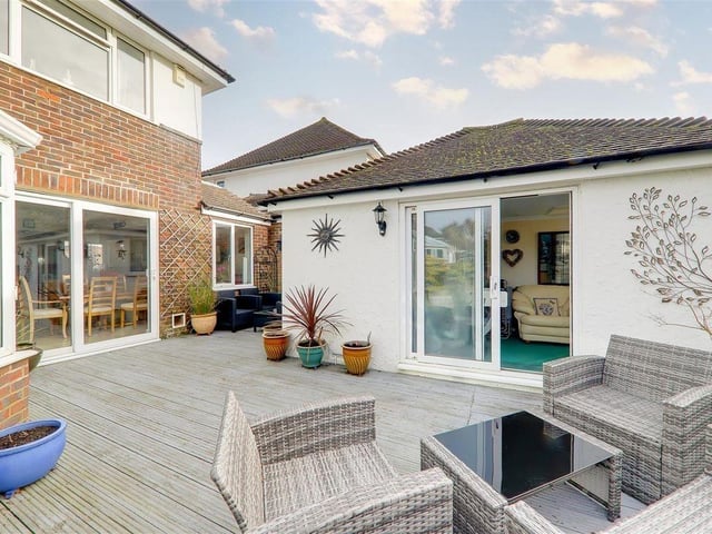 This three-bedroom detached house with feature garden has come on the market with Bacon and Company with a guide price of £725,000