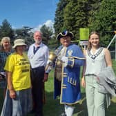 Local councillors, Town Crier and Youth Mayor with volunteers at last year's Picnic in Tarring Park