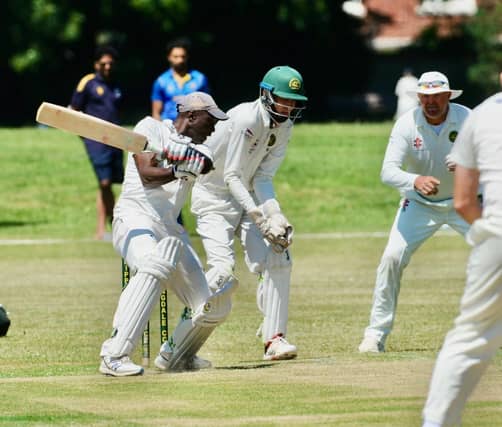 Action from Chippingdale v Broadwater CC in Division 4 West of the Sussex Cricket League
