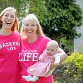 East Preston grandmother Lesley Wood (right) received the devastating diagnosis of stage four ovarian cancer after a ‘year of textbook symptoms’.