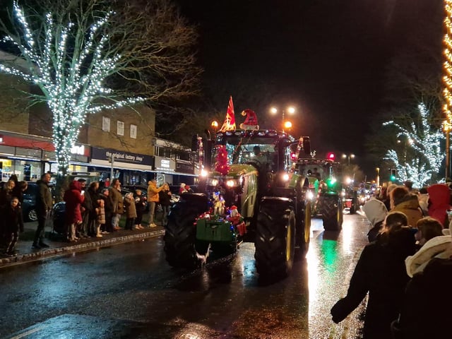The Arundel Illuminated Tractor Run 2025 in Rustington, which it was visiting for the first time