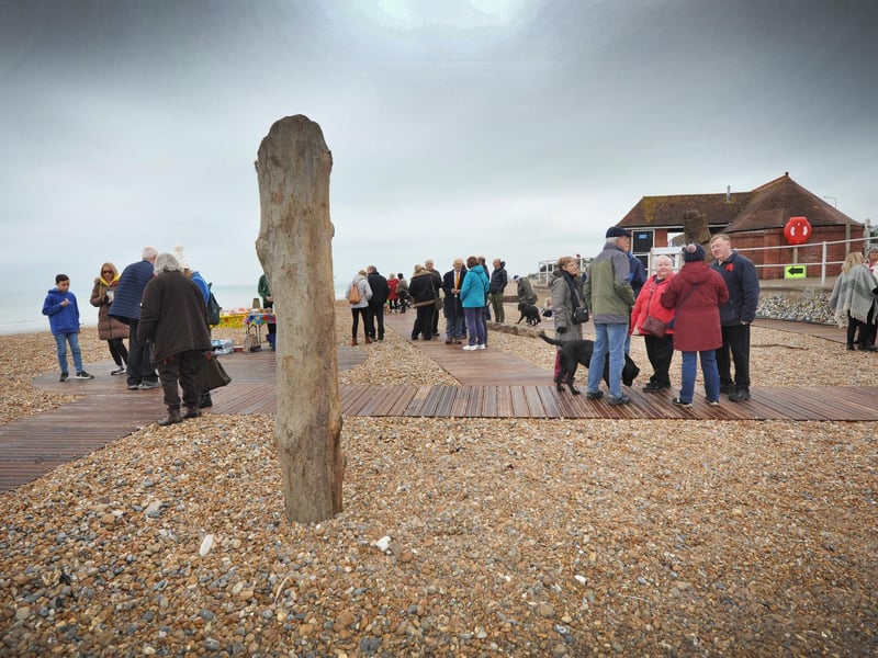 The soft opening of Bexhill Beach Garden on November 9 2024.