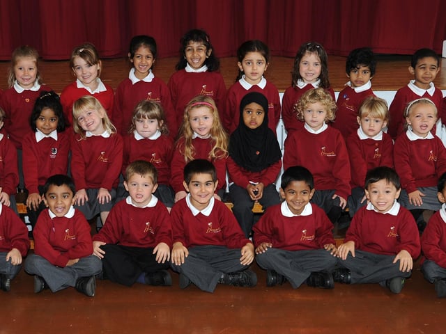 New pupils at Heyworth Primary School in 2010