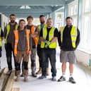 The team from Heathfield's Coxdown Construction, the contractor appointed to carry out the refurbishment. All photos by Hospice in the Weald