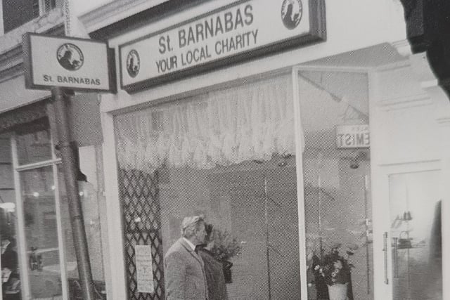 The first charity shop, in Rowlands Road, Worthing