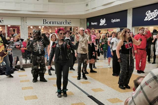 Zombies come to life in The Beacon Shopping Centre, Eastbourne