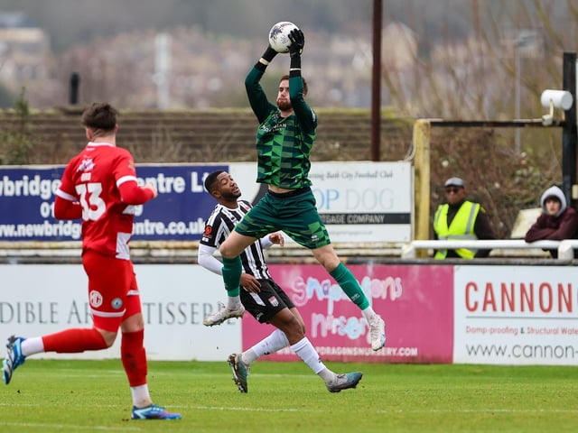 Action from Eastbourne Borough's visit to Bath City in National League South