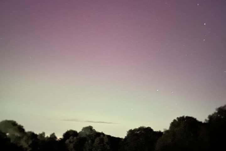 The Northern Lights captured in Horsham District