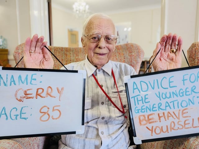 Gerry, 85, advises 'behave yourself'