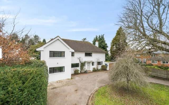 This six-bedroom property in central Horsham retains many of its Art Deco-style features